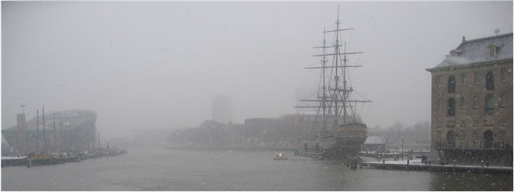 Picture Of Historical Vessels In Amsterdam