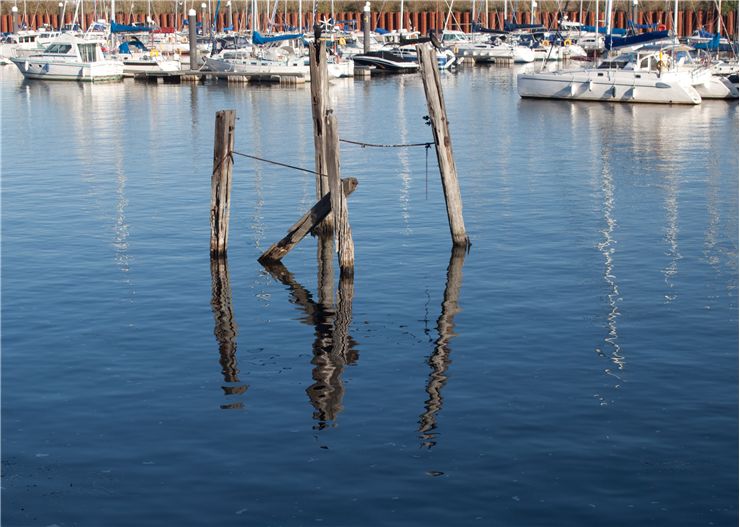 Picture Of Ships And Old Moorings