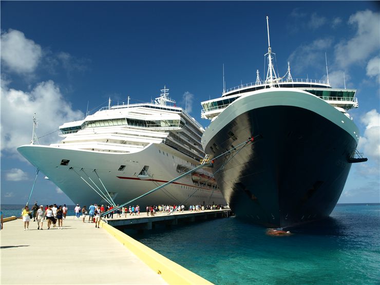 Picture Of Two Cruise Ships